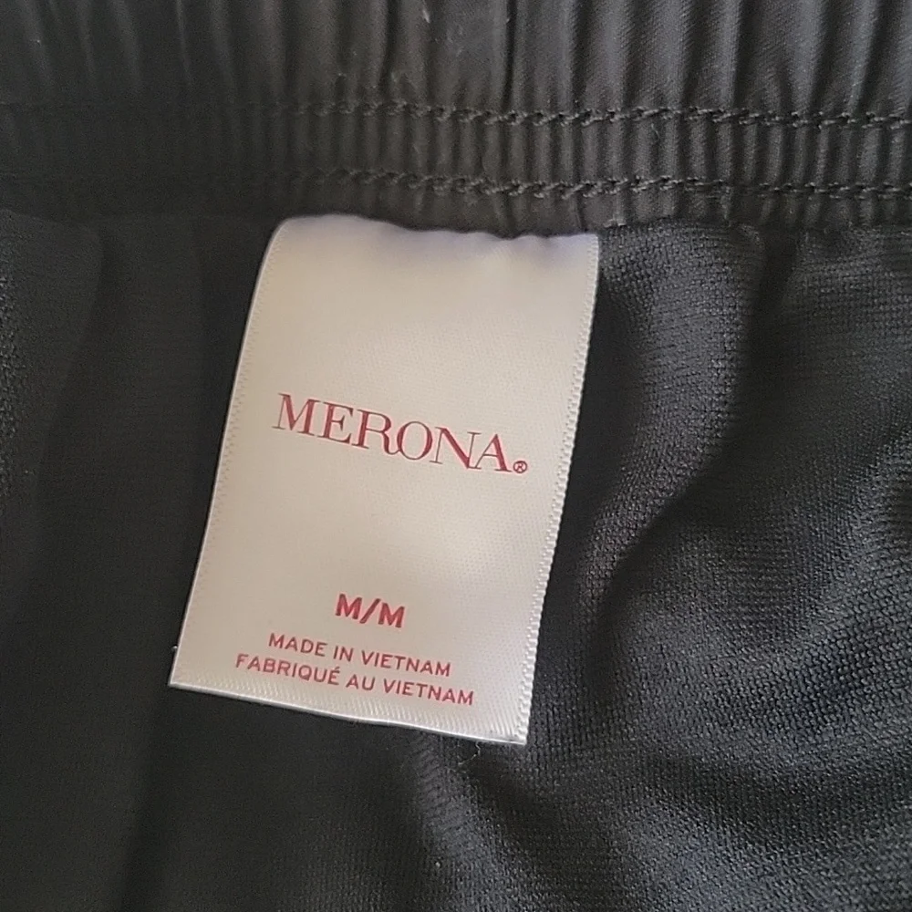 Black Athletic Shorts Lined Merona Womens Size Medium